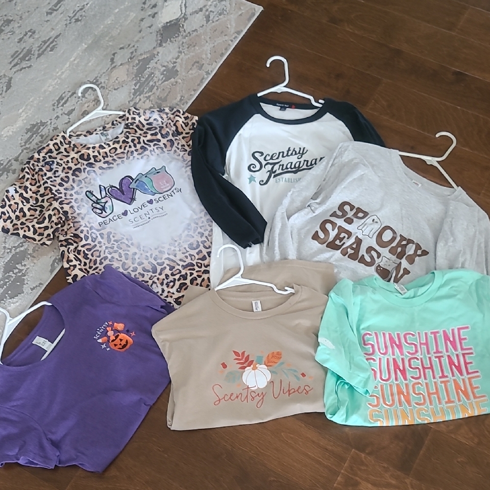 Scentsy Shirt Lot Of 6 Size MED Like New